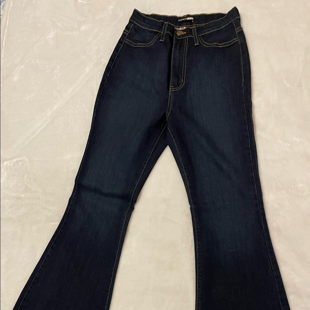 Dark Blue Flare Jeans